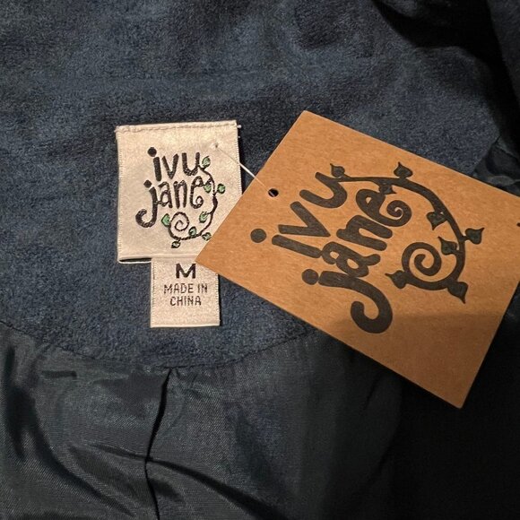 NWT Ivy Jane Faux Suede Jacket with Open Front. Size Med. - Picture 9 of 10